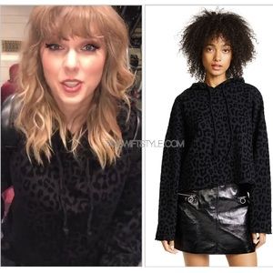 RtA - Marvin Print Leopard Hoodie